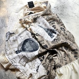 Maxi Skirt Shabby Upcycled Antique Lace Vintage European Cotton Patching